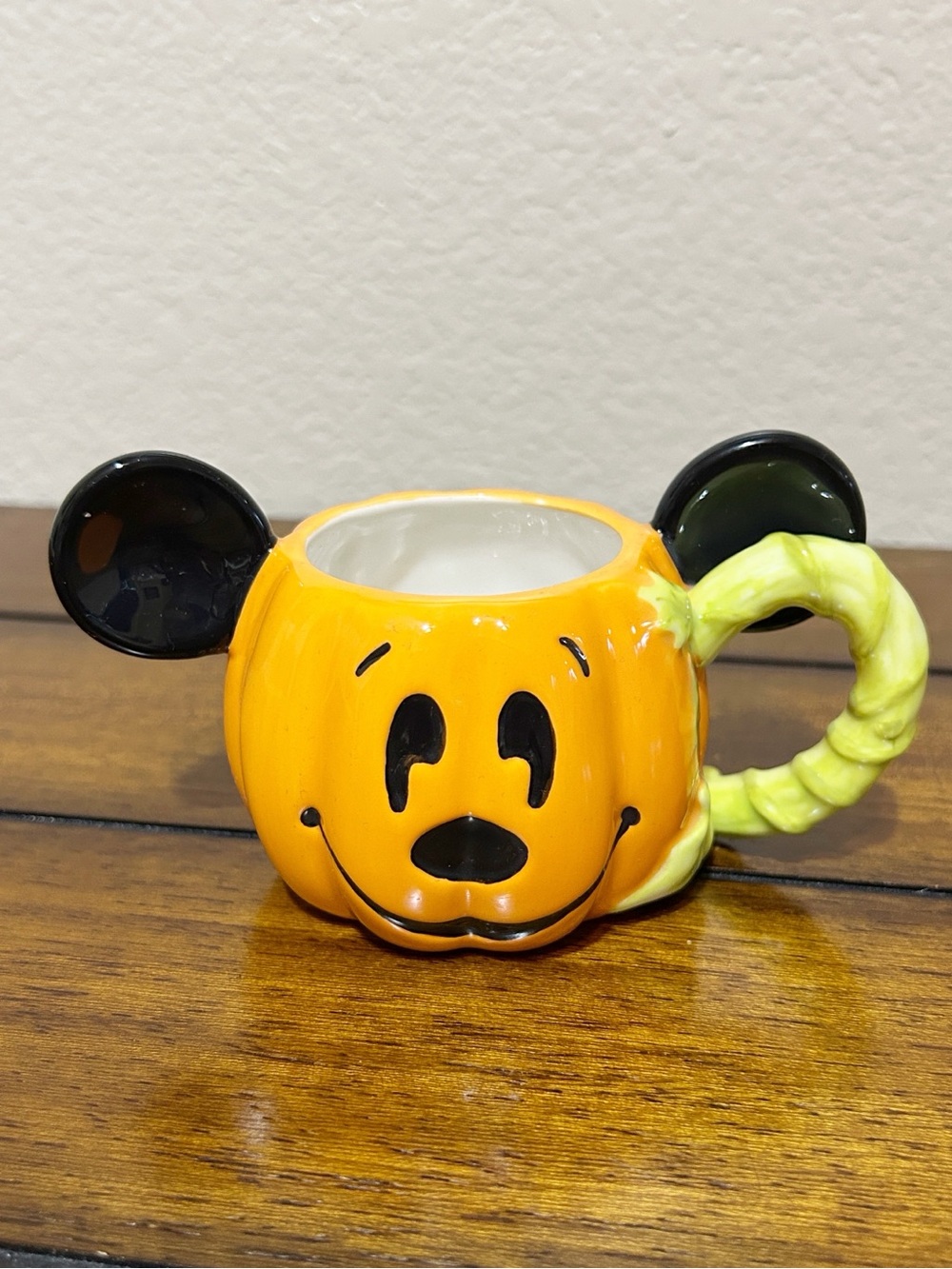Disneyland Disney Parks Halloween MickeyPumkin Ceramic Mini Mug Dish EUC